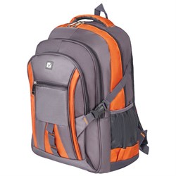 Рюкзак BRAUBERG DELTA универсальный, 3 отделения, серый/оранжевый, "SpeedWay 2", 46х32х19 см, 224448 - фото 11053486
