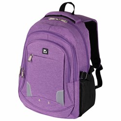Рюкзак BRAUBERG HIGH SCHOOL универсальный, 3 отделения, "Стимул", фиолетовый, 46х31х18 см, 225516 - фото 11055218