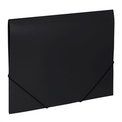 Папка на резинках BRAUBERG "Office", черная, до 300 листов, 500 мкм, 227713 - фото 11060319