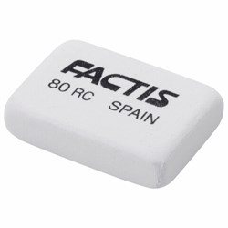 Ластик FACTIS 80 RC (Испания), 28х20х7 мм, белый, прямоугольный, CNF80RC - фото 11061076
