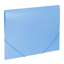 Папка на резинках BRAUBERG "Office", голубая, до 300 листов, 500 мкм, 228078 - фото 11061573