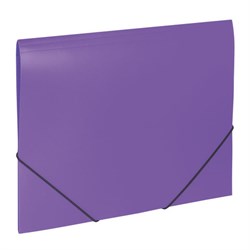 Папка на резинках BRAUBERG "Office", фиолетовая, до 300 листов, 500 мкм, 228081 - фото 11061596