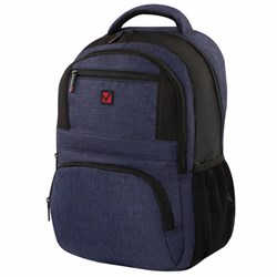 Рюкзак BRAUBERG "URBAN" универсальный, с отделением для ноутбука, Dallas, темно-синий, 45х29х15 см, 228866 - фото 11065285