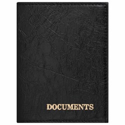 Обложка для автодокументов STAFF "Profit", экокожа, "DOCUMENTS", черная, 237181 - фото 11076589