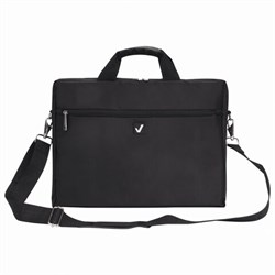Сумка-портфель BRAUBERG с отделением для ноутбука 15,6", "Tempo", карман, черная, 40х30х4 см, 240453 - фото 11079811