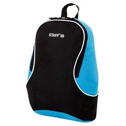 Рюкзак STAFF FLASH универсальный, черно-синий, 40х30х16 см, 270295 - фото 11082418