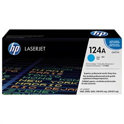 Картридж лазерный HP (Q6001A) ColorLaserJet CM1015/2600 и др, №124A, голубой, оригинальный, ресурс 2000 страниц - фото 11088002