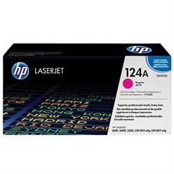Картридж лазерный HP (Q6003A) ColorLaserJet CM1015/2600 и др, №124A, пурпурный, оригинальный, 2000 страниц - фото 11088004