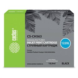 Картридж струйный CACTUS (CS-CH563) для HP Deskjet 1050/2050/2050S, черный - фото 11088575