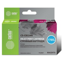 Картридж струйный CACTUS (CS-CB324N) для HP Photosmart D5400, пурпурный - фото 11088614