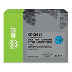 Картридж струйный CACTUS (CS-C9362) для HP Officejet 6313/6315/Photosmart C3183, черный - фото 11088616