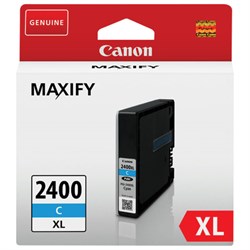 Картридж струйный CANON (PGI-2400XLС) iB4040/MB5040/MB5340, голубой, оригинальный, ресурс 1500 стр., 9274B001 - фото 11088843