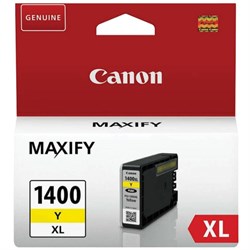 Картридж струйный CANON (PGI-1400XLY) МВ2040/МВ2340, желтый, оригинальный, ресурс 900 стр., 9204B001 - фото 11088848