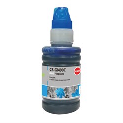 Чернила CACTUS (CS-GI490C) для СНПЧ CANON Pixma G1400/G2400/G3400, голубые, 0,1 л - фото 11089678