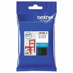 Картридж струйный BROTHER (LC3619XLC) для MFC-J3530DW/J3930DW, голубой, оригинальный, ресурс 1500 страниц - фото 11090352