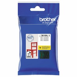 Картридж струйный BROTHER (LC3619XLY) для MFC-J3530DW/J3930DW, желтый, оригинальный, ресурс 1500 страниц - фото 11090354