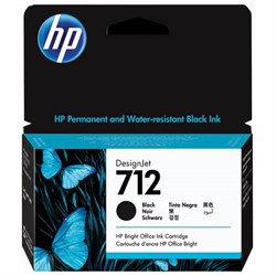 Картридж струйный для плоттера HP (3ED70A) DesignJet T230/T250/T630/T650, №712, черный, оригинальный - фото 11090700