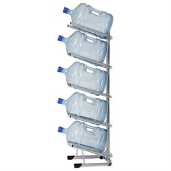 Стеллаж для хранения воды HOT FROST, для 5 бутылей, металл, серебристый, 251000502 - фото 11101068