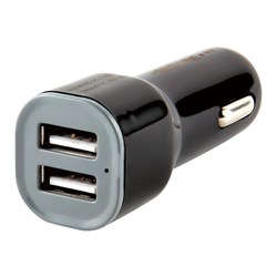 Зарядное устройство автомобильное RED LINE AC-1A, 2 порта USB, выходный ток 1А, черное, УТ000010345 - фото 11101731