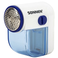 Машинка для удаления катышков миниклинер SONNEN FS-8808, белый/синий, 455464 - фото 11104610
