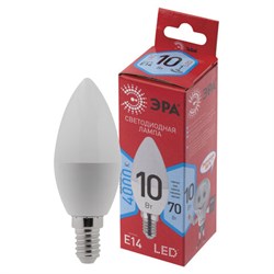 Лампа светодиодная ЭРА, 10(70)Вт, цоколь Е14, свеча, нейтральный белый, 25000 ч, LED B35-10W-4000-E14, Б0049642 - фото 11105294