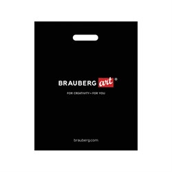 Пакет презентационно-упаковочный BRAUBERG ART, 32х40 см, усиленная ручка, 505500 - фото 11105793