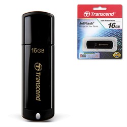 Флеш-диск 16 GB, TRANSCEND Jet Flash 350, USB 2.0, черный, TS16GJF350 - фото 11105993