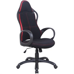 Кресло офисное BRABIX PREMIUM "Force EX-516", ткань, черное/вставки красные, 531571 - фото 11112566