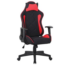 Кресло компьютерное BRABIX "GT Racer GM-101", подушка, ткань, черное/красное, 531820 - фото 11113268