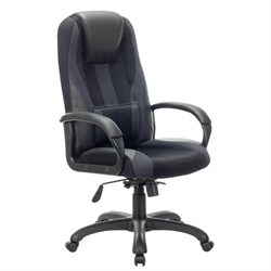 Кресло компьютерное BRABIX PREMIUM "Rapid GM-102", экокожа/ткань, черное/серое, 532105 - фото 11115604