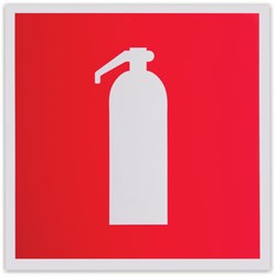 Знак пожарной безопасности "Огнетушитель", 200х200 мм, фотолюминесцентный, пленка самоклеящаяся, F04 - фото 11133141