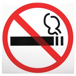 Знак "Знак о запрете курения", диаметр - 200 мм, пленка самоклеящаяся, 610829/Р35Н, 610829/Р 35Н - фото 11133512