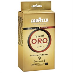 Кофе молотый LAVAZZA "Qualita Oro" 250 г, арабика 100%, ИТАЛИЯ, 1991 - фото 11133716