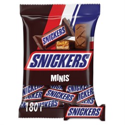 Батончики шоколадные мини SNICKERS "Minis", 180 г, 2264 - фото 11133796