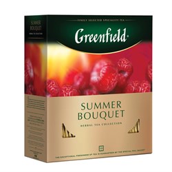 Чай GREENFIELD "Summer Bouquet" фруктовый, 100 пакетиков в конвертах по 2 г, 0878-09 - фото 11133838