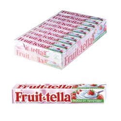 Жевательная конфета FRUITTELLA (Фруттелла) "Клубничный йогурт", 41 г, 86785 - фото 11133909