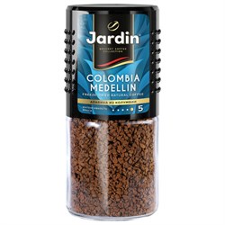 Кофе растворимый JARDIN "Colombia Medellin" 95 г, стеклянная банка, сублимированный, 0627-14 - фото 11134224