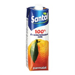 Сок SANTAL (Сантал), апельсиновый, 1 л, для детского питания, тетра-пак, 547714 - фото 11134304