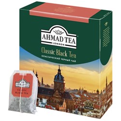 Чай AHMAD "Classic Black Tea", черный, 100 пакетиков по 2 г, 1665-08 - фото 11134309