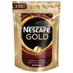 Кофе молотый в растворимом NESCAFE "Gold" 190 г, сублимированный, 12403031 - фото 11134828