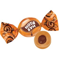 Конфеты ирис жевательный ЯШКИНО "Нота Бум", с орехово-шоколадной начинкой, пакет, 500 г, НК160 - фото 11134880