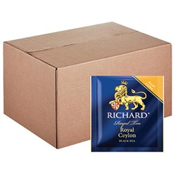 Чай RICHARD "Royal Ceylon" черный цейлонский, 200 пакетиков в конвертах по 2 г, 100182 - фото 11134996