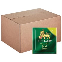 Чай RICHARD "Royal Green" зеленый, 200 пакетиков в конвертах по 2 г, 100183 - фото 11134997