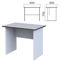 Стол письменный "Монолит", 900х600х750 мм, цвет серый, СМ19.11 - фото 11136998