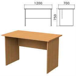Стол письменный "Монолит", 1200х700х750 мм, цвет бук бавария, СМ1.1 - фото 11137006