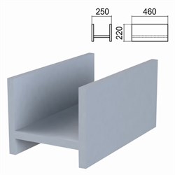 Подставка под системный блок "Арго", 250х460х220 мм, серый - фото 11137977