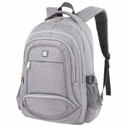 Рюкзак BRAUBERG HIGH SCHOOL универсальный, 3 отделения, &quot;Туман&quot;, светло-серый, 46х31х18 см, 270762