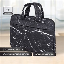 Сумка-портфель BRAUBERG "Marble" с отделением для ноутбука 13-14", 3 кармана, 26х36х3 см, 270835 - фото 11212769