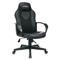 Кресло компьютерное BRABIX "Game GM-017", экокожа/ткань, черное, 532641, GM-017_532641 - фото 11220105