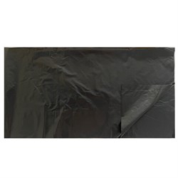 Мешки для мусора 200 л, черные, в пачке 50 штук, прочные, ПВД 37 мкм, 90х130 см, 608328 - фото 11224293